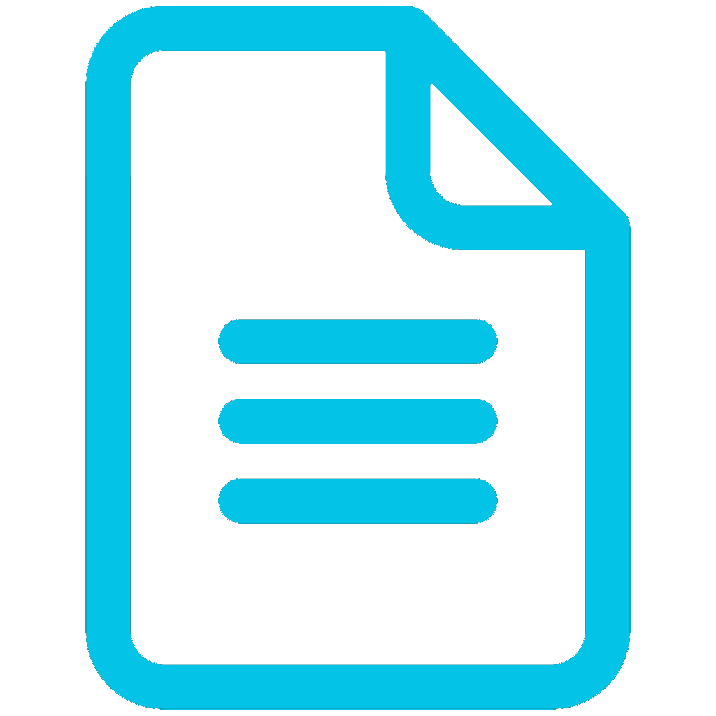 Icon File Blue